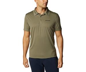 Columbia Hombre Polo técnico, Stone Green 397, M