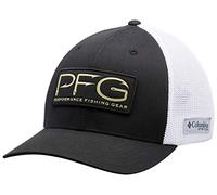 Columbia Gorra de béisbol PFG con Ganchos de Malla, Negro y Dorado, XL Unisex Adulto