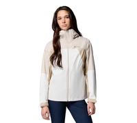 Columbia Inner Limits 4 - Chaqueta impermeable para mujer, color sal marina/piedra oscura/fósil antiguo, talla S