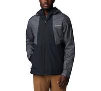 Columbia Inner Limits Jacket, Chubasquero Impermeable para Hombre, Black/Graphite Heather, Talla S