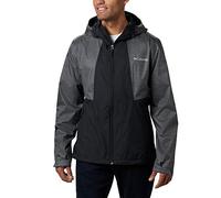 Columbia Inner Limits Jacket, Chubasquero Impermeable para Hombre, Black/Graphite Heather, Talla XL