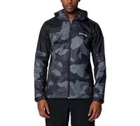Columbia Inner Limits Jacket, Chubasquero Impermeable para Hombre, Black Mod Camo Print/Black, Talla XXL