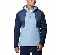 Columbia Inner Limits Jacket, Chubasquero Impermeable para Hombre, Jet Stream/Dark Mountain/Coll Navy, Talla XXL