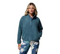 Columbia Jasper Ridge Pebbled Fleece Half Snap para Mujer, Forro Polar, Color Azul Eterno, Talla XS