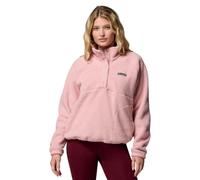 Columbia Jasper Ridge Pebbled Fleece Half Snap para mujer, forro polar, color rosa borrador, talla XS