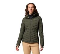 Columbia Joy Peak II - Chaqueta con capucha para mujer, Paisaje verde, S