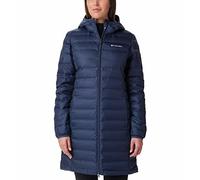 Columbia Lake 22 Down Long Hooded Jacket, Chaqueta De Plumas Acolchada Con Capucha para Mujer, Nocturnal, Talla M