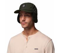 Columbia Landroamer Gorra con orejeras, gorra de béisbol, gorra de invierno, para hombre y mujer, paraguas, orejeras, forro otoño-invierno - talla única, color verde oscuro