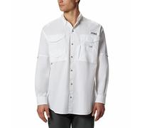 Columbia LS Shirt Bonehead-Camiseta de Manga Larga, Blanco, XL para Hombre