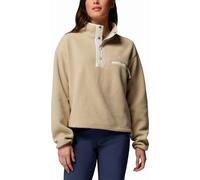 Columbia - Marcas - Helvetia II Cropped Half Snap Fleece Ancient Fossil Dark Stone Chalk para Mujer de Nylon - Talla L - Beige Beige L