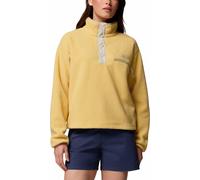 Columbia - Marcas - Helvetia II Cropped Half Snap Fleece Sand Dune Dark Stone Ancnt Fssl para Mujer - Talla L - Amarillo Amarillo L