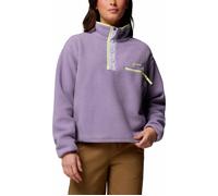 Columbia - Marcas - Helvetia II Cropped Half Snap Fleece Shale Purple Lavender Pearl Ctrn para Mujer - Talla XS - Púrpura Púrpura XS