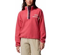 Columbia - Marcas - Helvetia II Cropped Half Snap Fleece Washed Red Moonvista Dark Stone para Mujer - Talla S - Rojo Rojo S