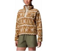 Columbia - Marcas - Helvetia II Printed Cropped Half Snap Delta Retrotree para Mujer - Talla M - Beige Beige M
