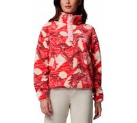 Columbia - Marcas - Helvetia II Printed Cropped Half Snap Poppy Red Sunscape para Mujer - Talla M - Rojo Rojo M