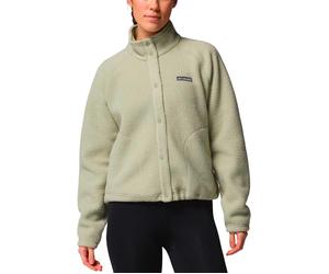 Columbia - Marcas - Jasper Ridge Pebbled Fleece Full Snap Safari para Mujer - Talla M - Caqui Caqui M