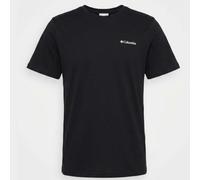 Columbia Men's Basic Tee, Short Sleeve T-Shirt, Black, X-Small