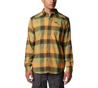 Columbia Men's Cornell Woods Flannel Long Sleeve Shirt, Greenscape Ombre Buffalo, Small