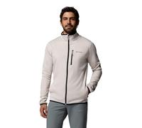 Columbia Men's Essential Hike Grid Fleece Full Zip, Full Zip Fleece Jacket, Dark Stone, Medium