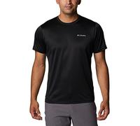 Columbia Men's Hike Crew, Technical Short Sleeve T-Shirt, Black, L