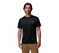 Columbia Men's Hike Crew, Technical Short Sleeve T-Shirt, Black, S
