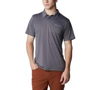Columbia Men's Hike Polo, Polo Shirt, City Grey, Medium