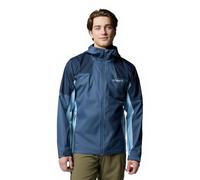 Columbia Men's Inner Limits 3 Jacket, Waterproof Rain Jacket, Dark Mountain/Coll Navy/Ripple Blue, XXL