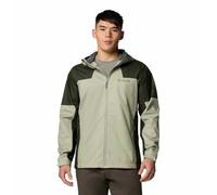 Columbia Men's Inner Limits 3 Jacket, Waterproof Rain Jacket, Safari/Greenscape, S