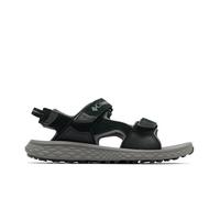 Columbia Men's Konos Hiker 3-Strap, Sports and Outdoor Sandals, Black/City Grey, 6