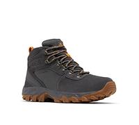 Columbia Men's Newton Ridge Plus II Suede Waterproof, 2024 Dark Grey/Gold Amber, 15