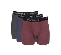 Columbia Men's Performance Stretch Boxer Briefs 3 Pair, Black/Port Royale/India Ink, XX-Large