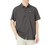 Columbia Men's Slack Tide Camp Shirt, Short Sleeve Shirt, City Grey, Large