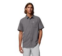 Columbia Men's Slack Tide Camp Shirt, Short Sleeve Shirt, City Grey, Small