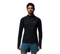 Columbia Men's Stealth Spring Long Sleeve Half Zip Tee, Long Sleeve T-shirt, Black, X-Small