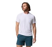 Columbia Men's Stealth Spring Short Sleeve Tee, Short Sleeve T-Shirt, White, X-Small
