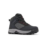 Columbia Men's Transverse Hike Waterproof, Waterproof Mid Rise Trekking and Hiking Boots, Black/Mountain Red, 7.5