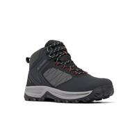 Columbia Men's Transverse Hike Waterproof, Waterproof Mid Rise Trekking and Hiking Boots, Black/Mountain Red, 11