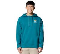 Columbia Men's Trek Graphic Hoodie, Hoodie, River Blue/Circular Linescape, L
