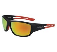 Columbia Men's Utilizer Polarized Rectangular Sunglasses, Matte Black/Orange, One Size