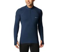 Columbia Midweight Stretch Long Sleeve Half Zip, Ropa Interior Camiseta Térmica para Hombre, Collegiate Navy, Talla XXL