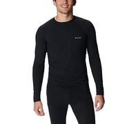 Columbia Midweight Stretch Long Sleeve Top, Ropa Interior Camiseta Térmica para Hombre, Black, Talla S
