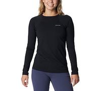 Columbia Midweight Stretch Long Sleeve Top, Ropa Interior Camiseta Térmica para Mujer, Black, Talla M