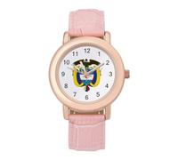 Columbia National Emblem - Reloj de pulsera para mujer, elegante, analógico, de cuarzo, correa de piel