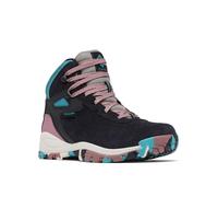 Columbia Newton Ridge BC, Zapatos para Senderismo Mujer, Negro y Verde Azulado, 37 EU