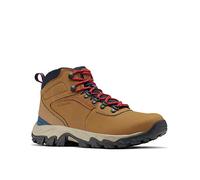 Columbia Newton Ridge Plus 2 WP, Botas Montaña de Senderismo, Hombre, Rojo (Light Brown/Red Velvet), 41 EU