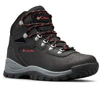 Columbia Newton Ridge Plus, Botas montaña de senderismo y trekking, Mujer, Black Poppy Red, 41 EU