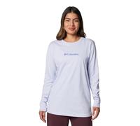 Columbia North Cascades-Camiseta de Manga Larga, Snowdrift/Gem, S para Mujer