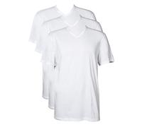 Columbia Paquete de 3 Camisetas de algodón con Cuello, Blanco, L para Hombre