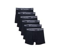 Columbia Calzoncillos Tipo bóxer de poliéster y Elastano, Paquete de 6 Ropa Interior de Hombres, Negro, Medium