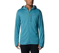 Columbia Park View Fleece Full Zip Hoodie Chaqueta, Hombre, Shasta Heather, Collegiate Navy, XXL